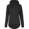 Womens Polar Fleece Zip-Up Hoodie in Black