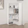 Hanah Home polica za knjige Adel 3 Shelf Corner, 60×60 cm, bela