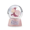 Novogodišnja glitter kugla pužić pink - 6.5cm Nici 49351