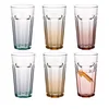 Ekstra veliki XXL kozarci za pijačo Gigi Watercolor ombre mix barv 6 x 700 ml