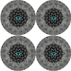 Bertoni Home Unisexs 4 Round Table Pads Set Look