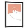 Plakat s paspartujem poročna pot - 60x90 silver
