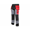 LAHTI PRO delovne hlače, črno sive rdeče, 2XL L4050505