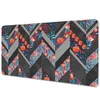 Decormat Podloga za pisalno mizo Flowers with herringbone 90x45 cm