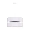 Duolla - Luster na sajli DUO 1xE27/15W/230V prečnik 40 cm bela/crna