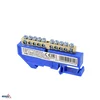 Schelinger Modularna sponka za DIN letev 1 modul modra, 63 A, 500 V BM-A18-TBI-6X09-10P-NI