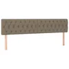 Vidaxl Posteljno vzglavje taupe 200x7x78/88 cm blago