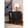 Hanah Home Noćni ormarić Glimmer, 45.2 x 50 x 29.5 cm, Crni