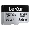 Lexar 64GB H-P Silver Plus microSDXC z adapterjem C10 A2