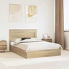 Krevet s od storage Sonoma hrast 140 x 200 cm Konstruirano drvo
