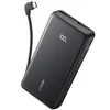 Anker Power bank Zolo, 20000mAh, 22.5W, Ugrađeni USB-C kabel, Crna