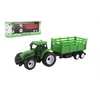 Teddies Traktor z vleko iz plastike 21cm prosto gibanje 2 barvi