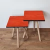 Hanah Home Set klub stočića 2Shp371, 2 komada, Crveni