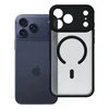 Ovitek za iPhone 17 Pro Max / 18 Pro Max, popolnoma mat magnetni ovitek združljiv z MagSafe, črn