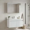 HANAH HOME Kupatilski ormarić sa umivaonikom i ogledalom (2 komada) Side 100 v3 637