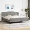 Krevetna konstrukcija Svjetlosiva 200 x 200 cm Baršun