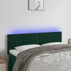LED uzglavlje tamnozeleno 144x5x78/88 cm baršunasto