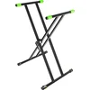 Gravity KSX 2 Zložljivo stojalo za klaviaturo Black (Samo odprto)