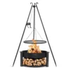 Cook King Vrtno kurišče MONTANA 80 cm + trinožno stojalo + rešetka