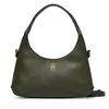 Ročna torba Tommy Hilfiger Th Everyday Mini Hobo AW0AW19185 Temno zelena