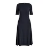 Lauren Ralph Lauren Dolge obleke MUNZIE-ELBOW SLEEVE-DAY DRESS Modra
