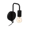 Atmosphera - Zidna lampa KELI 1xE27/40W/230V crna