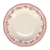 Bordo rdeč/slonokoščen jušni porcelanast krožnik o 23 cm Cyril – S|P Collection