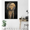 Zlatna i Crna Dekorativna Platna Slika WY467 (50 x 70 cm)