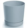Prosperplast Siv plastični cvetlični lonček s krožnikom 19,9 cm Tubo