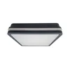 LED kupatilsko plafonsko svetlo ELLÉ LED/24W/230V 3000/4000/6500K 26x26 cm IP54 antracit