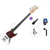 PSD Guitars JZB-100 Standard SET White Električna bas kitara