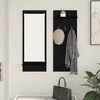 Vješalica za kapute na zidu Zidne Crni hrast 70 x 10 x 90 cm