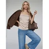 Sinsay - Top na bretele sa naborima sa strane - BEŽ
