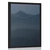 Plakat polna luna nad gorami - 60x90 white