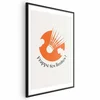 shumee Plakat - Badmintonska žogica proti oranžnemu soncu