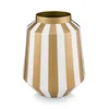 Pip Studio Vaza Stripes bela/zlata črta 24x29cm