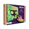 OKTO Črna mačka z ribico umetniški set Slikanje z maso po številkah 29x29 cm