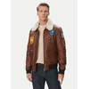 Milestone Usnjena jakna Ms Matti 631070 60400 Rjava Regular Fit