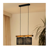 Brilagi - Luster na sajli FOREST 2xE27/15W/230V borovina/crna
