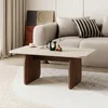 Hanah Home klub sto Pietra, 100 cm, travertin / orah Milano