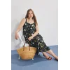 Trendyol Curve Ženska haljina Tbbss25Ah00104, Crna