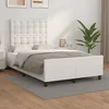 Okvir za krevet s uzglavljem bijeli 120x200 cm od umjetne kože
