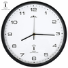 Den Radijsko vodena stenska ura Quartz gibanje 31 cm bela in