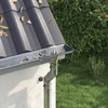 vidaXL Zaščita za listje na žlebu 2 pcs srebrna 75 mm Nerjaveče jeklo