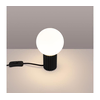 Sollux SL.1716 - Stona lampa HALO 1xG9/8W/230V prečnika 12 cm crna