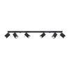 Sollux SL.0460 - Spot lampa MERIDA 6xGU10/40W/230V crna