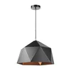 ONLI - Luster na sajli YONG 1xE27/22W/230V crna prečnik 46 cm