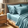 Tonne Mavie - June Mint Ranforce Dupli XL Fitted Sheet