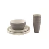 Komplet posode Outwell Gala 4 Person Dinner Set - grey/sand