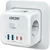 shumee Lencent PA037EU-2A2C podaljšek s 7 vtičnicami, vključno z 2x USB A, 2x USB C